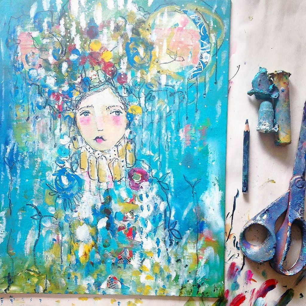 juliettecrane's tweet photo. On my painting table...
https://t.co/TgSbyTCHtx

#mixedmedia #unitlondon #beautifulbizarre #dsart
#acolorstory #doitforth… https://t.co/qnMOKsYQbE
