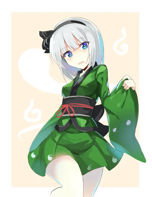 妖夢描きました^^#深夜の真剣お絵描き60分一本勝負 