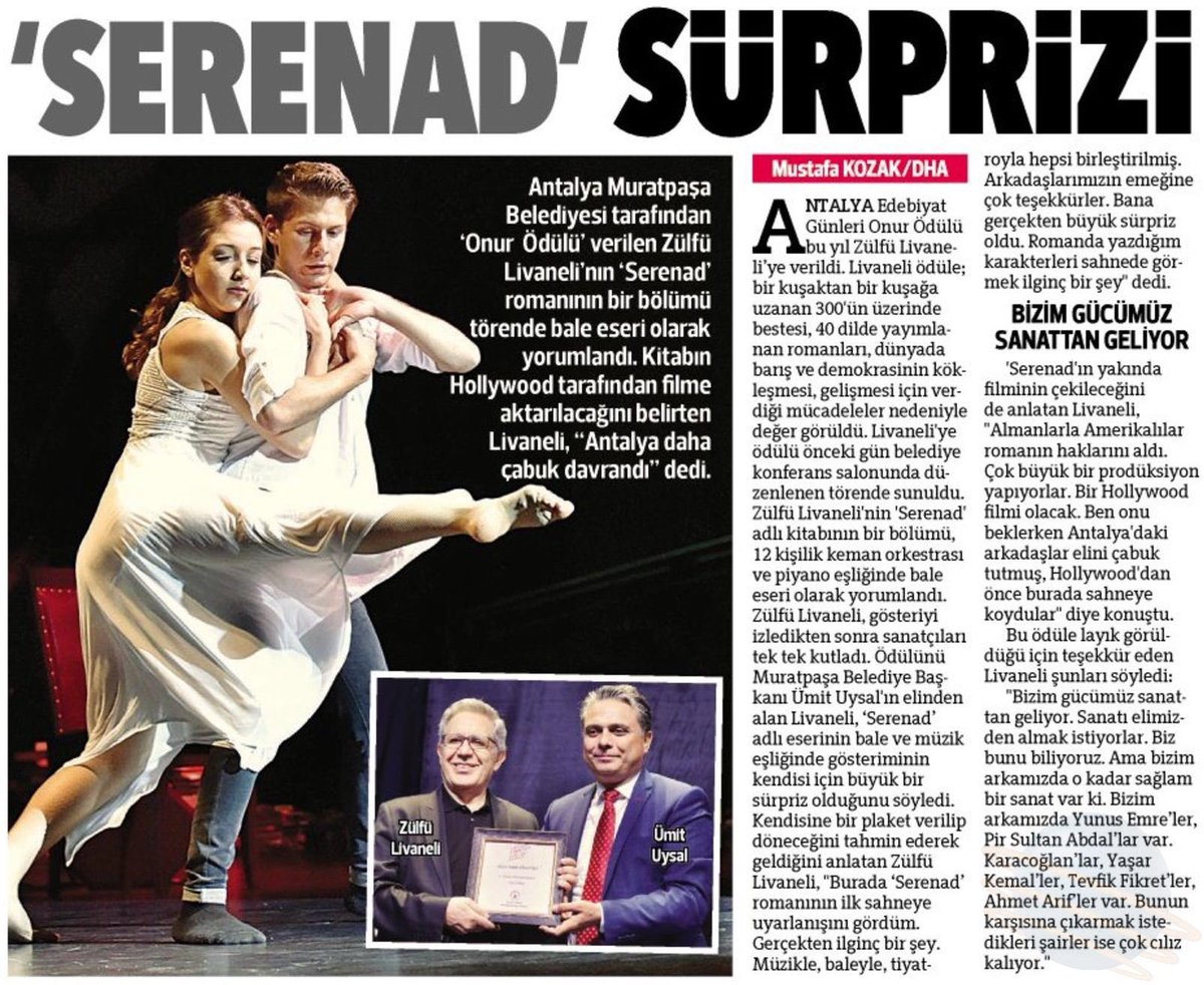 "Bizim gücümüz sanattan geliyor." Z.L.