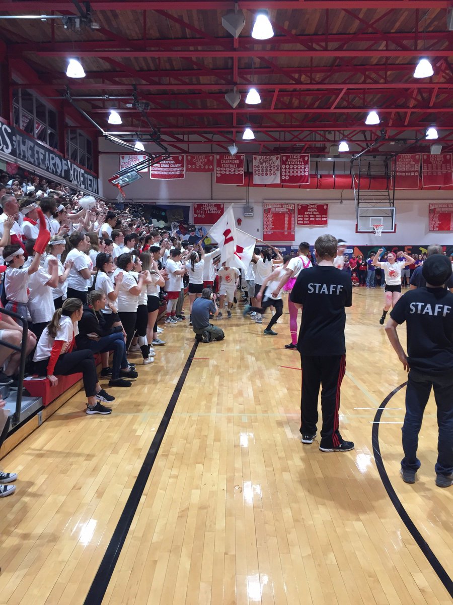 LBishopComm's tweet photo. We had a great time at RVRHS #RAWN2017. Did you see the madness on 6ABC Friday? Off the chart school spirit! Congrats to @whitesquad2017! https://t.co/deLaUaAeEk