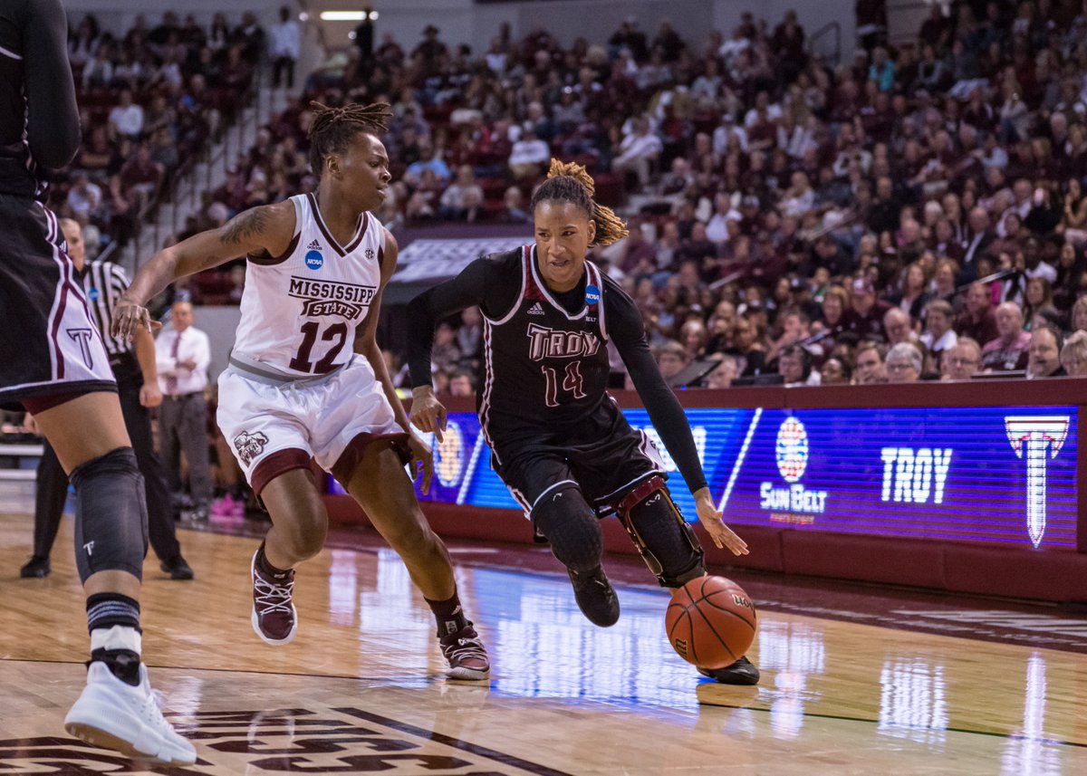 TroyTrojansWBB's tweet photo. For the second straight season, Troy’s NCAA opponent has advanced to the Final Four (2016 - Oregon State, 2017 - Mississippi State) https://t.co/Ig9QYcfc96