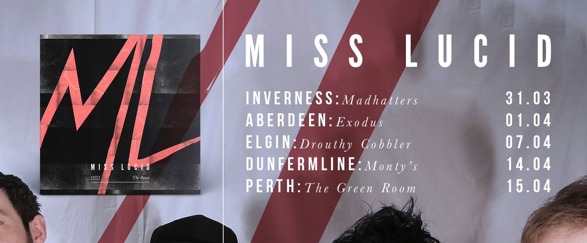 *** ALBUM LAUNCH ***
Mark it down for 31st March
<a href="/missluciduk/">Miss Lucid</a> "The Beast" to #Inverness
Mad Hatters <a href="/HootsInverness/">Hootananny Inverness</a> 
JOIN US THIS #Friday