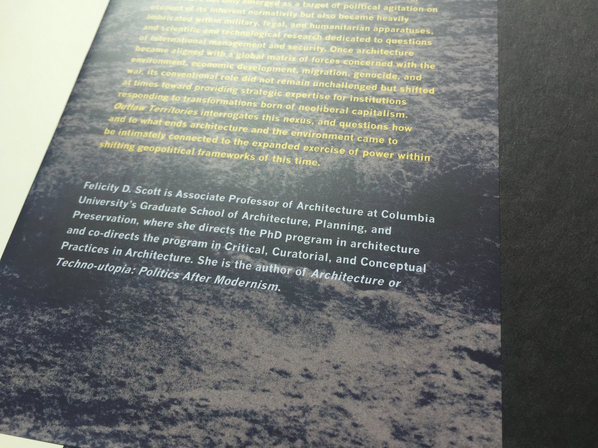 Glimpse of the inner sleeve
#FelicityScott
#OutlawTerritories
ow.ly/h7Su309TJEv
<a href="/ColumbiaGSAPP/">Columbia GSAPP</a>