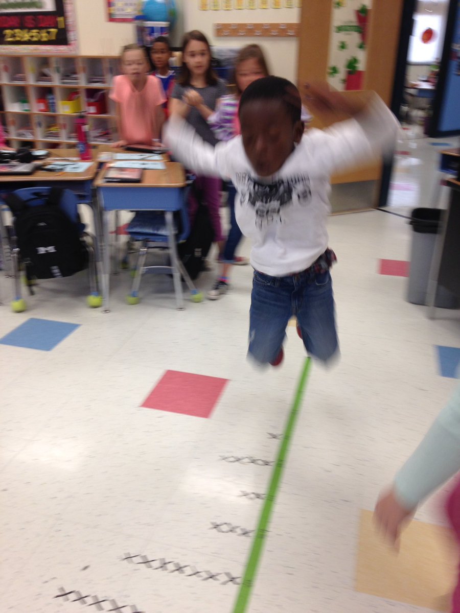 mrsmorrison3rd's tweet photo. Plotting our standing long jumps for math class https://t.co/EAEdRYnA0G