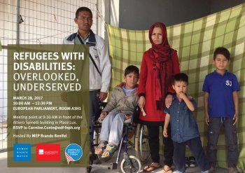 MyEDF's tweet image. #EU funds should reach most at risk, including #refugees with #disabilities? Discussion tomorrow @Europarl_EN bit.ly/2n91VSk