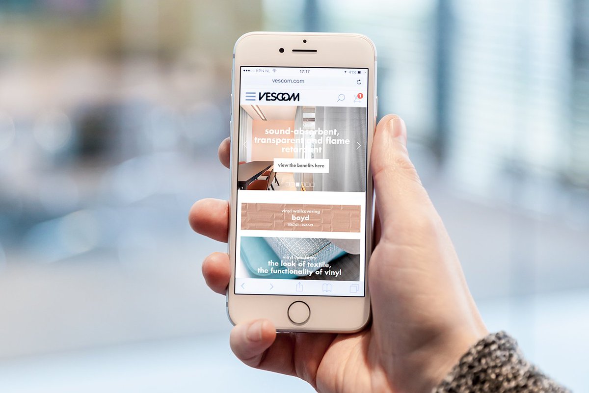 Vescom's tweet photo. YES, today we launched our new website! Responsive design, easy navigation and inspiring projects https://t.co/Tw1RBv72PT  #new #website https://t.co/H5G8H8T9Gi