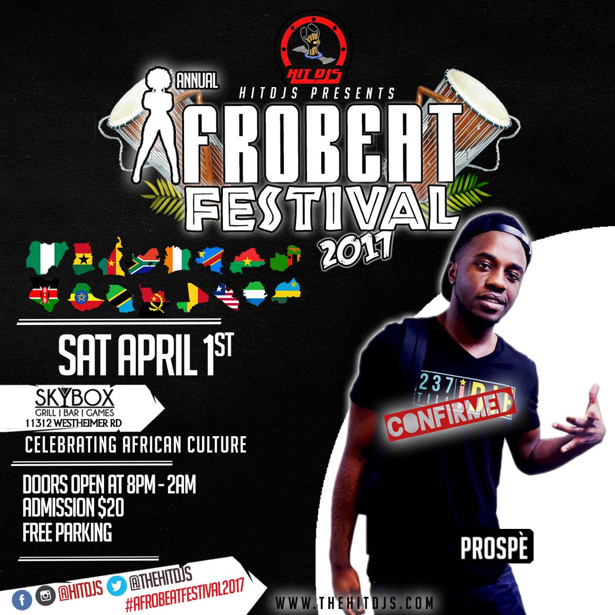 ysaent's tweet image. #afrobeatsfestival in HOUSTON TX: This sat April 1st at SKYBOX ft YSA very own PROSPÈ.  #soldoutevent