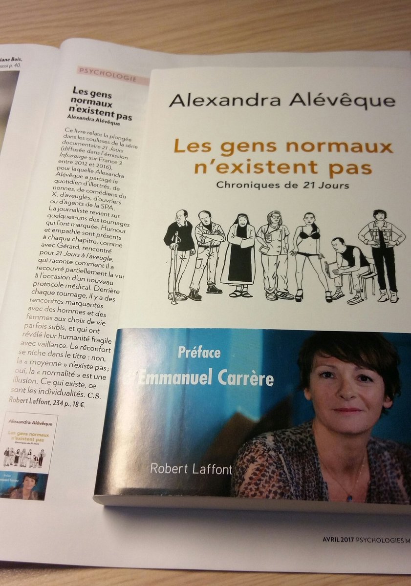 .<a href="/alexaleveque/">Alex Alévêque</a> dans <a href="/Psychologies_/">Psychologies</a> pour son livre "Les gens normaux n'existent pas" <a href="/robert_laffont/">Robert Laffont</a>. Merci <a href="/XtineSALLES/">SALLES Christine</a> !