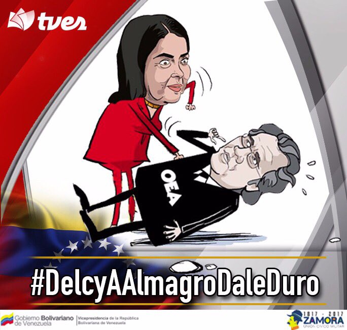 vwinstonv's tweet image. #DelcyAAlmagroDaleDuro en nombre de los pueblos libertados por Bolívar, dignificados por Chávez e incluidos por .@NicolasMaduro
