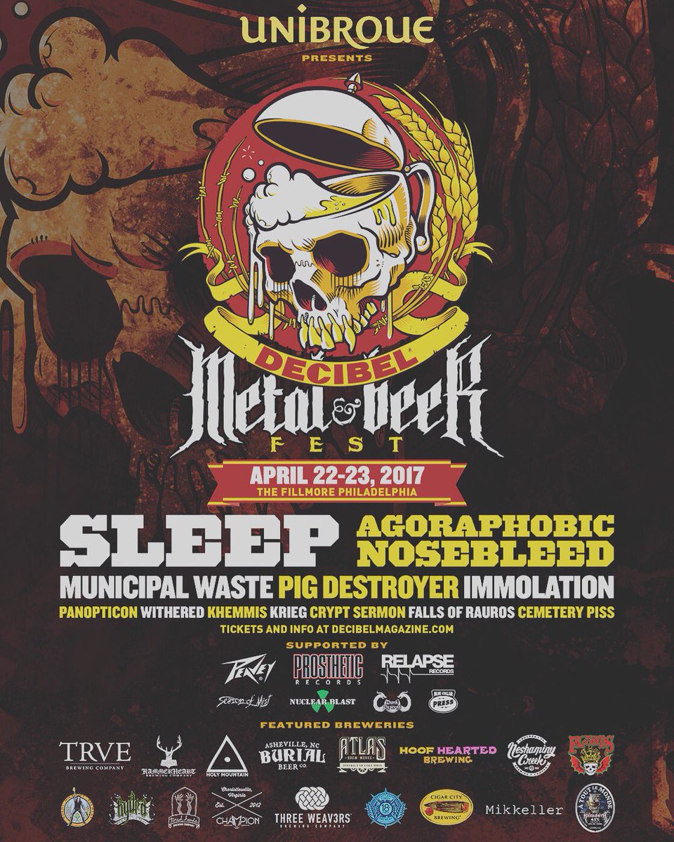 CraftCommander's tweet image. This @dbmagazine &amp;amp; @Unibroue festival looks awesome!  Metal &amp;amp; Some of best craft beer around! @trvebrewing @tiredhandsbeer @hoofheartedbrew