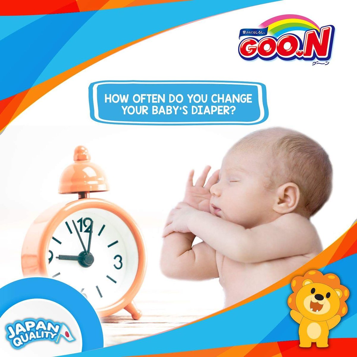 goondiaperpk's tweet photo. How long does the current diaper stay dry on your baby? #GOONFriend #GOONPakistan #GOONDiapers #babies #diapers #pakistan #motherhood https://t.co/CbO3JsU4Gi