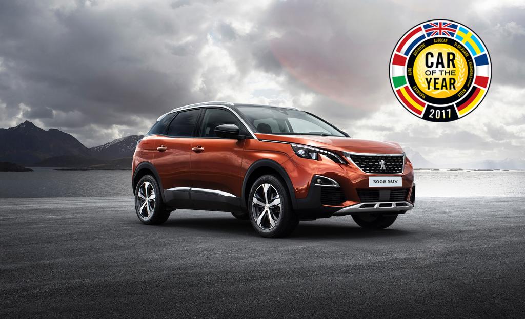 PeugeotUK's tweet photo. The all-new #Peugeot3008SUV is #CarOfTheYear 2017! Find out more from @TeleCars > https://t.co/QmXLJkUCKp #ExperienceBuiltIn #COTY https://t.co/FxkuezUBWB