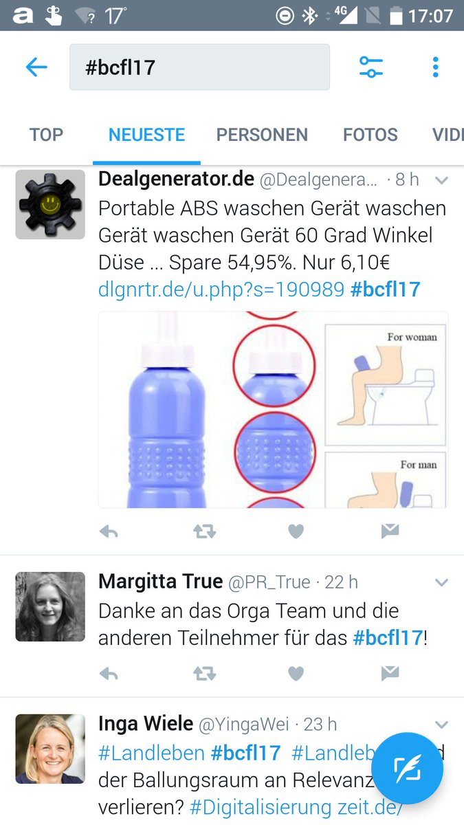 Schmutte's tweet photo. Was man durch hashtag Spam alles lernen kann! Portable ABS (wofür auch immer das steht) #bcfl17. https://t.co/27oiKKR8qD