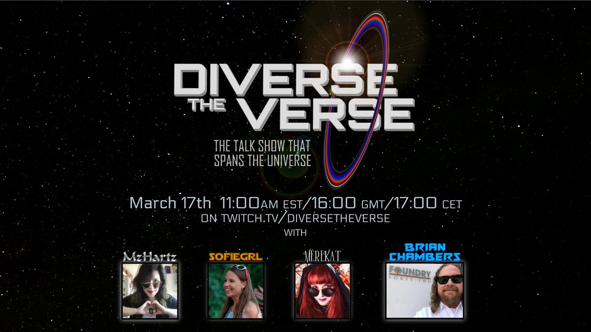 Diversetheverse's tweet photo. Friday March 31st - the rescheduled March 17th  Diverse the Verse podcast with special guest, Brian Chambers! Same times⤵ See you sooon! https://t.co/ucPCj5ojTT