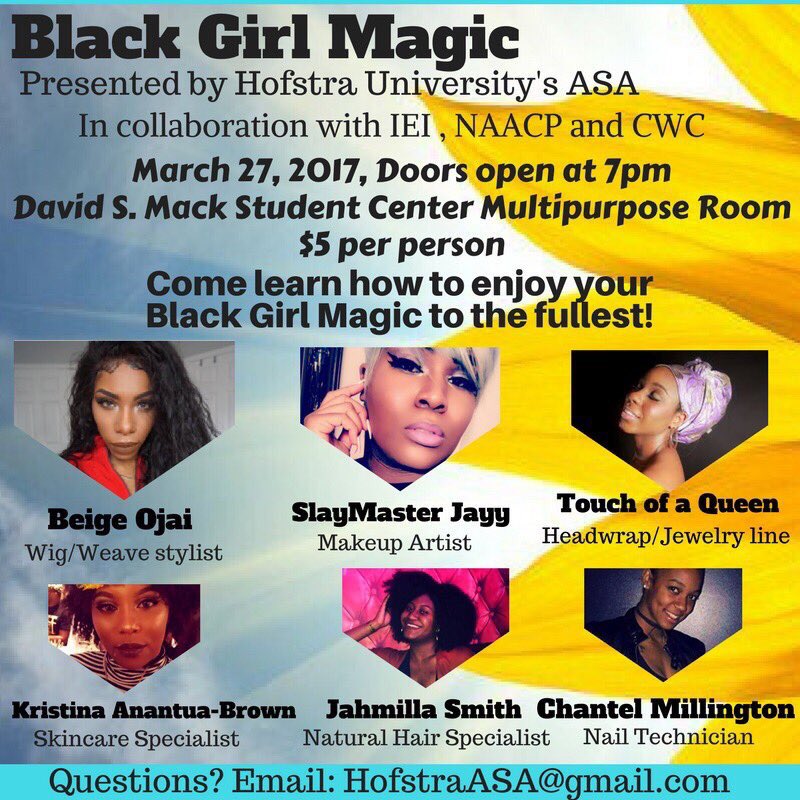 HofstraCWC's tweet photo. #BeigeOjai #BlackGirlMagic #giveaways #makeup #naturalhair #wigs #skincare #headwraps https://t.co/YxpKcokZ2B