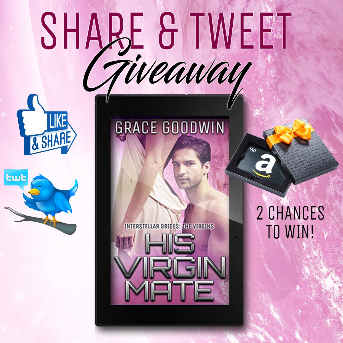 ML_Callahan's tweet image. Awesome Giveaway by @LuvGraceGoodwin see details HERE  bit.ly/2nZWOpb  #amreading #BYNR #giveaway