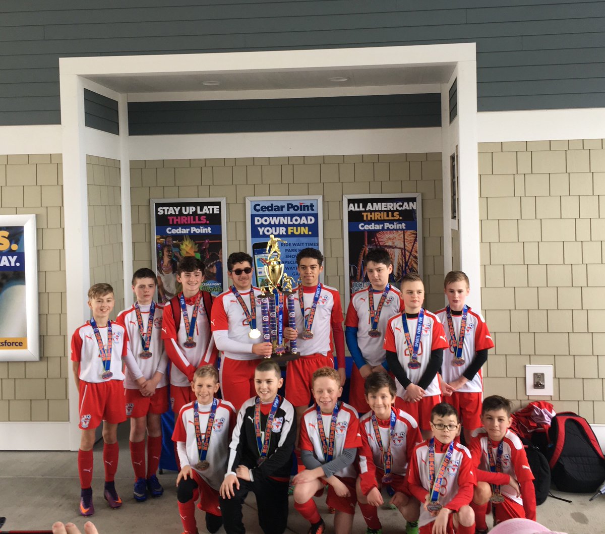 SFPsandusky's tweet photo. Let’s hear it for our U13 boys champions from the CASA Spring Shootout, the Internationals 12/13 Boys from Cleveland! 👏🏻 https://t.co/oT3PcDgxFF