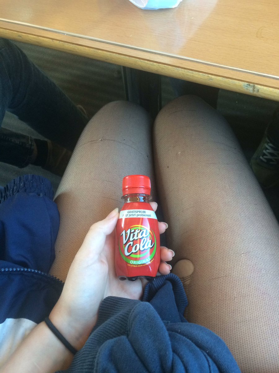 Vita Cola hat mit seinen Werbegeschenken meine Zugfahrt gerettet, bin sehr dankbar!