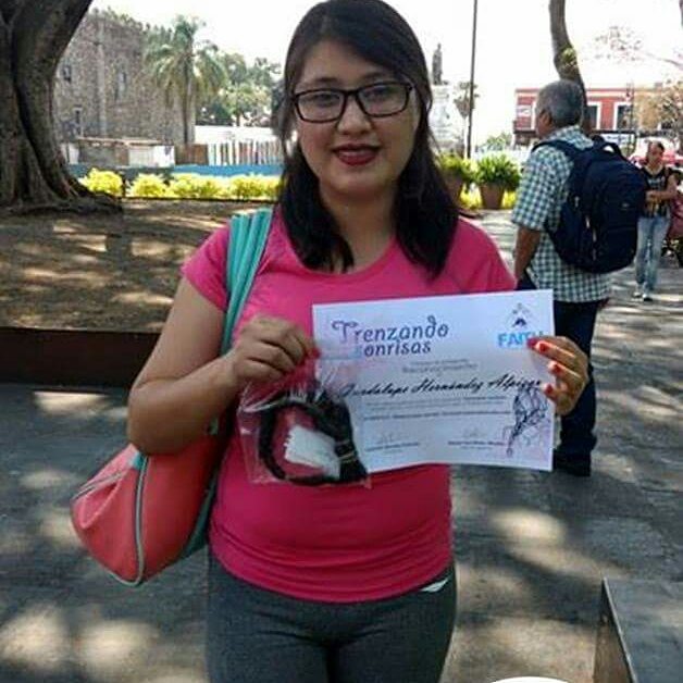 Fundacion_FAITH's tweet photo. Una donadora más, muchas gracias Lu Alpízar! Te invitamos a la campaña "Trenzando sonrisas" #Cuernavaca  #JuntosPorQuienMásLoNecesita https://t.co/EYWYa2Eoak
