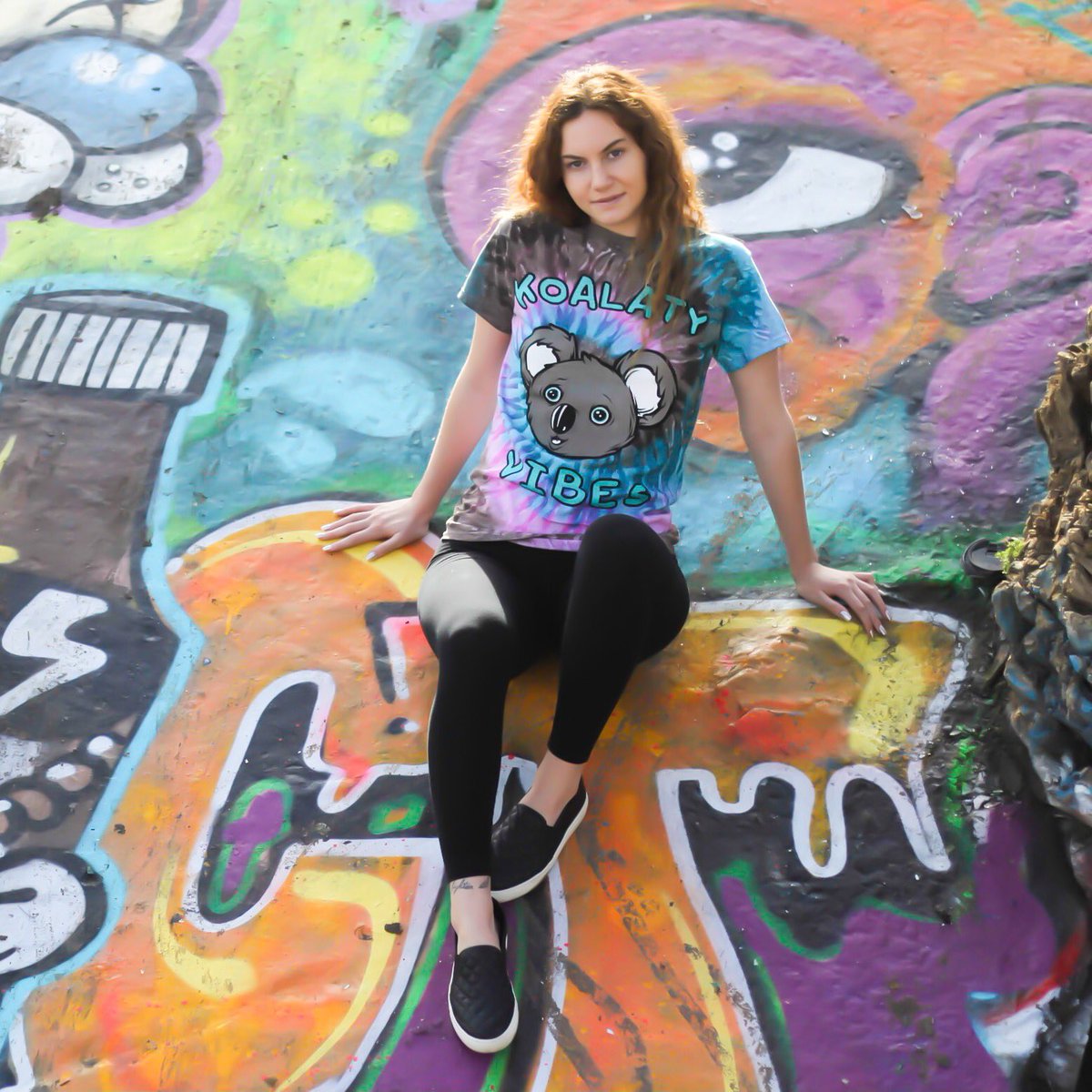 Koalacore's tweet photo. Who's ready for summer? We certainly with our tye dye Koalaty Vibes tee! Grab one for yourself with free shipping with the coupon code KOALA https://t.co/Ys9FxDGmWZ