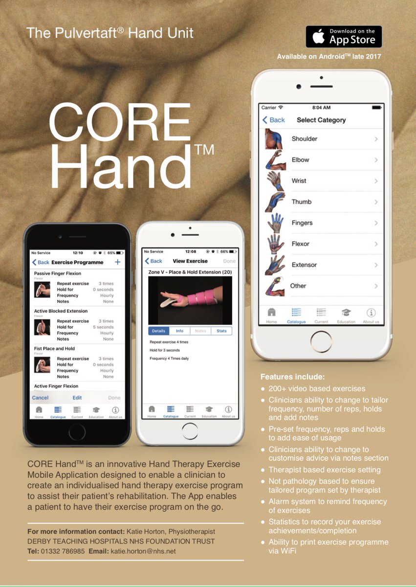 Pulvertafthands's tweet photo. @Pulvertafthands @The_Pulvertaft @efsht @BAHTHandtherapy @BAOTCOT #free Handtherapy app#please use and enjoy #Android version coming soon https://t.co/RaLAVns8bA