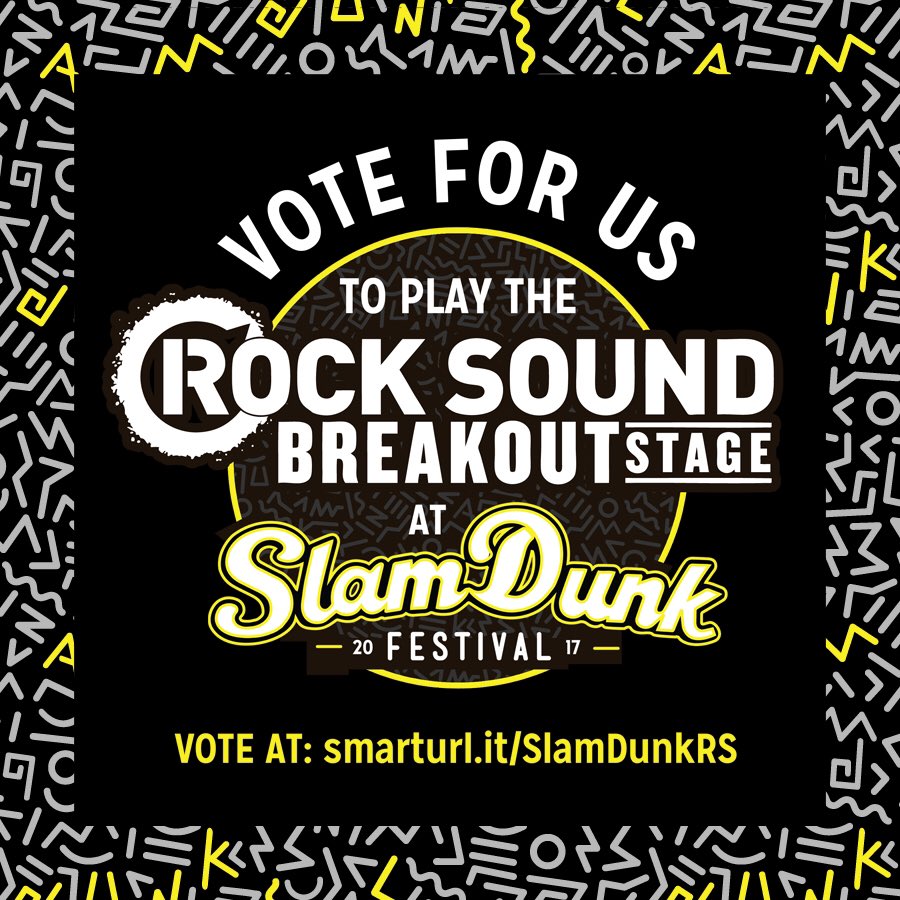 Help us achieve our dream of playing our favourite uk festival. smarturl.it/slamdunkrs