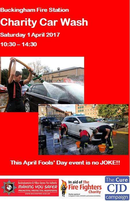 FireBuckingham's tweet photo. Come to Buckingham Fire Station this saturday, for our charity car wash https://t.co/kDIUZ8FqFe