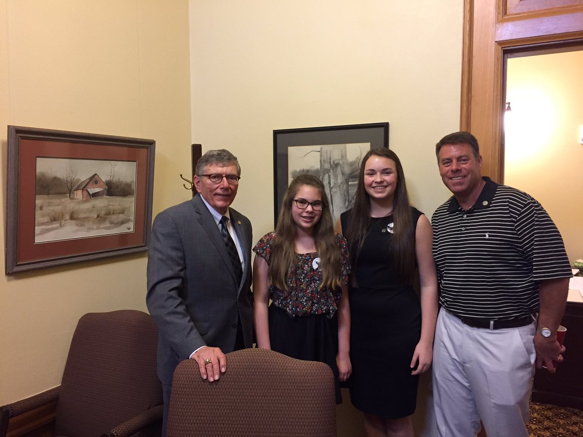 EdwardBerger1's tweet image. Wonderful to have Claire and Caroline Fee serve as pages in the Senate today accompanied by their father Dan Fee