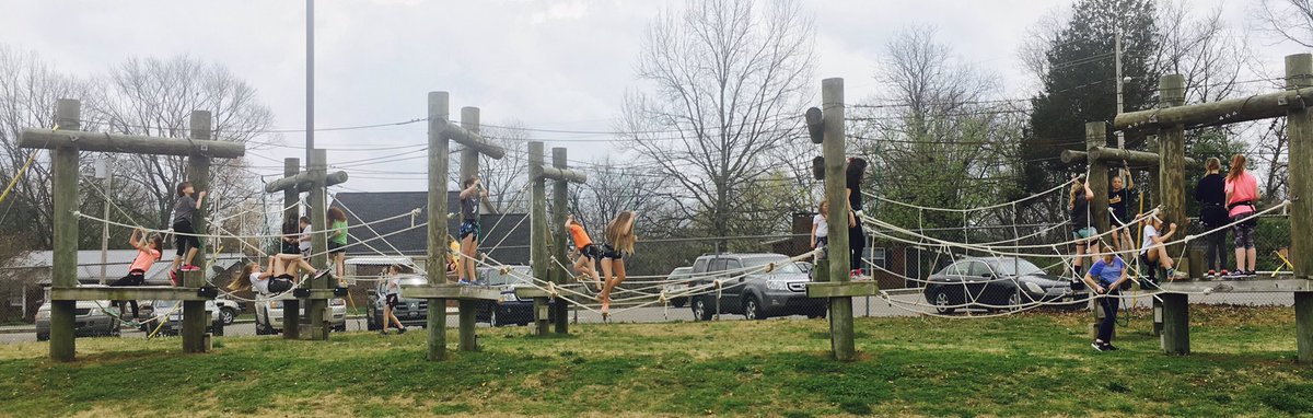 Beautiful day for the Rope Course!