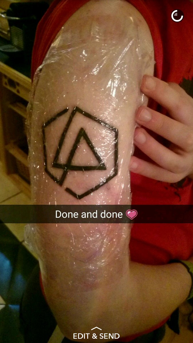 HighVoltage04's tweet photo. @Deezer @mikeshinoda Will Linkin Park come to Ireland for their next tour? Also what do you think of my first tattoo? 😁 #LinkinParkDeezer https://t.co/wpquiTKzeJ