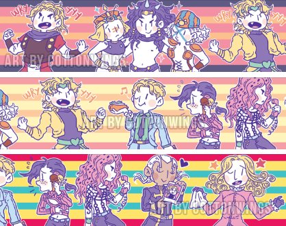 JJBA villains are almost ready BUT I'm torn between these palettes ?‼️ 