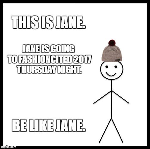 FashionCited's tweet photo. Come help Jane pick an outfit 4 Thursday night ;-) Don't miss the "Rhythm & Hues" show!! https://t.co/lsXcbwjozK #FC2017 #RandH #supportLHT https://t.co/R1Rgm9FCG9