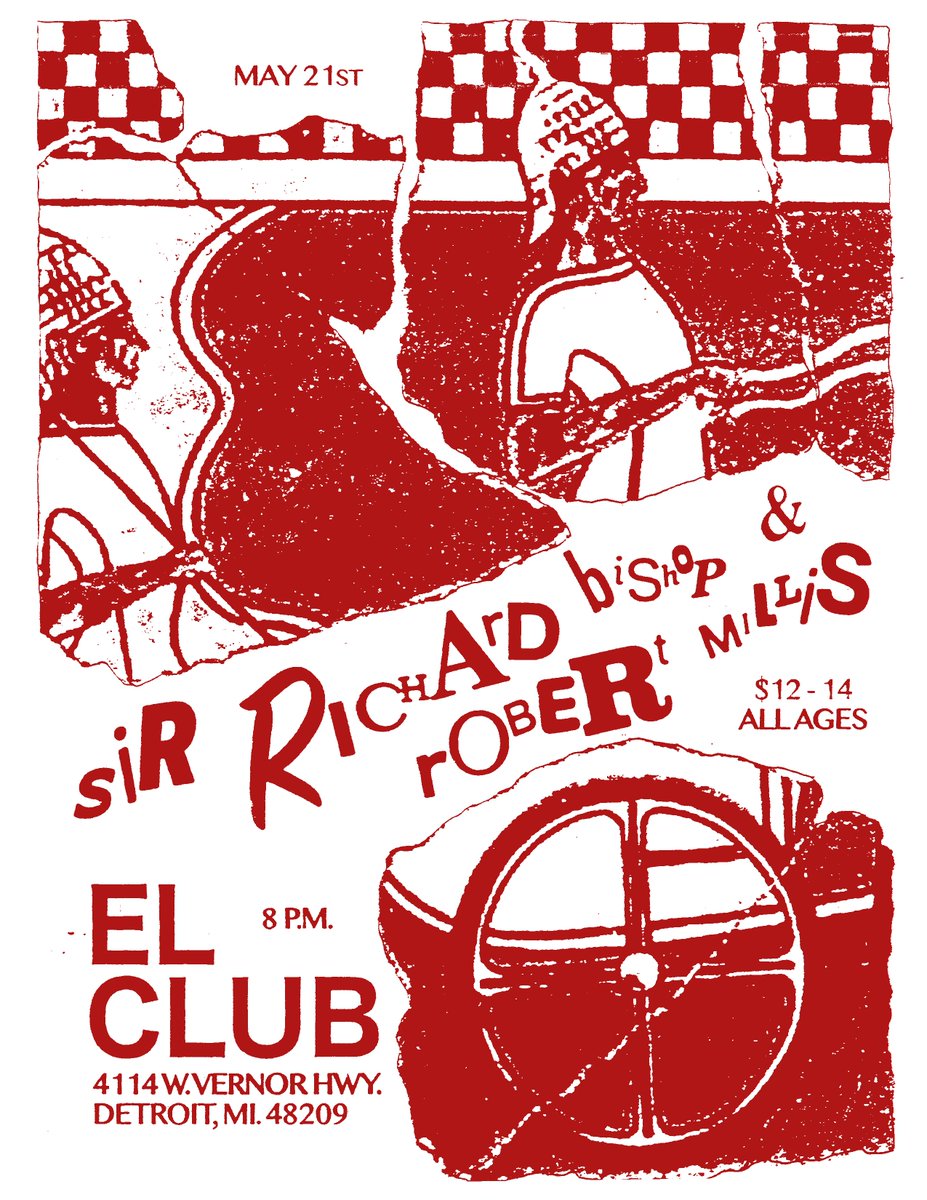 elclubdetroit's tweet photo. DETROIT! @SirRichardB (of #SunCityGirls) is here on 5/21 with #RobertMillis. Don't miss out!
TIX: https://t.co/nnejeT1fFR https://t.co/YTL1TKdPyc