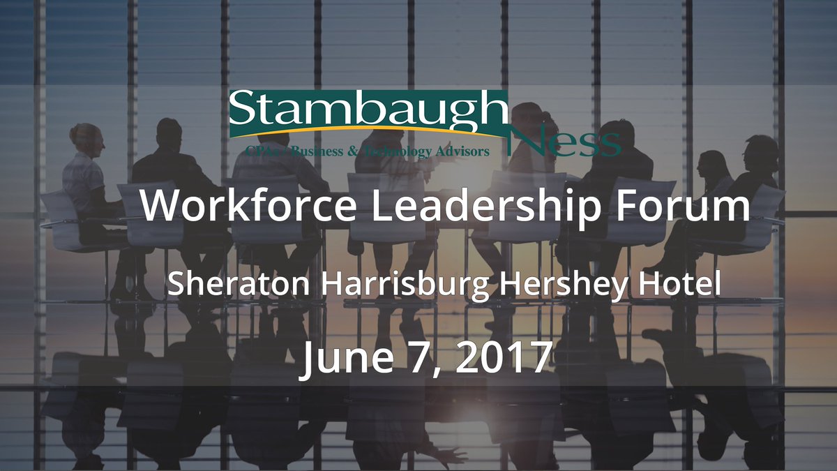 StambaughNess's tweet photo. Pre-Registration is now open for our #WorkforceLeadership Forum. Save Your Seat Today! #WLF2017 https://t.co/GIoIqJWSxD https://t.co/gkqX5AObFE