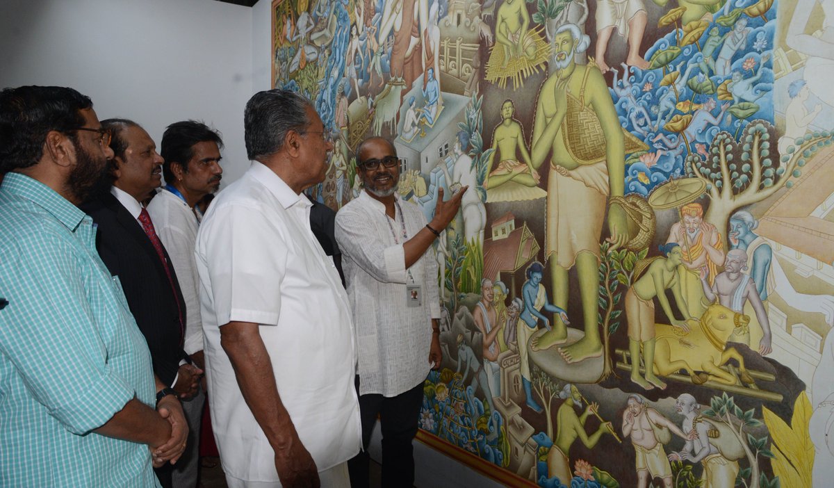 welcome_kerala's tweet photo. Concluding Days .. @KochiBiennale #KMB2016 @ArtistBMAnand @AsiaArts @brachko_artist @feels_art https://t.co/Uy0FG44UAp