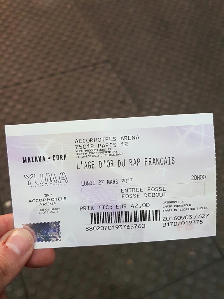 Ricofoot77's tweet photo. Ce soir au concert de @LAgeDorDuRAPFR au @AccorH_Arena Soirée nostalgique ça va être très bon! https://t.co/ld2zK1LqmG