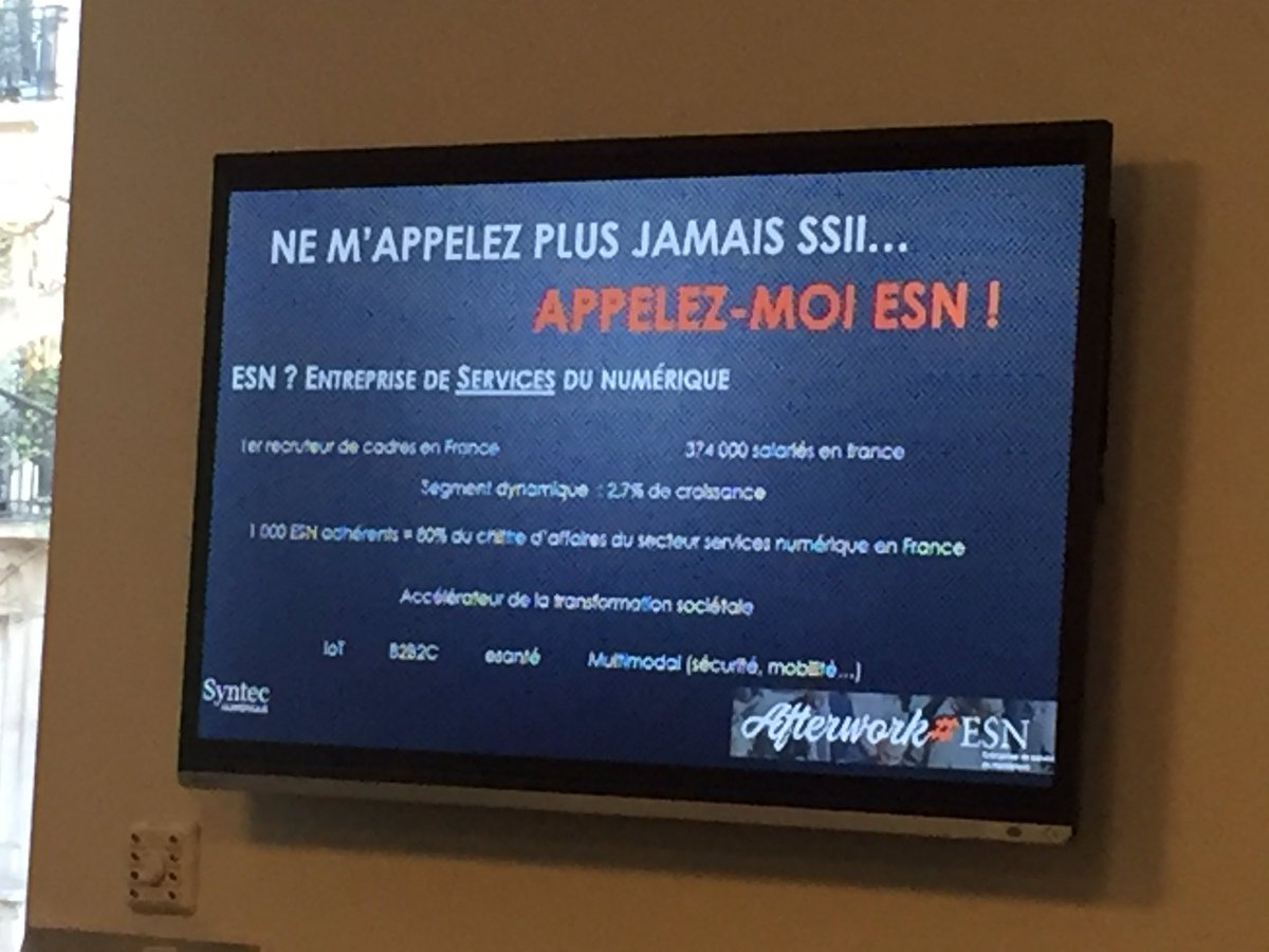 ADCambournac's tweet photo. 1er afterwork #ESN @syntecnumerique ! @tsiouffi @JonAmar555 @soumiabm @vetorner @g_rochette @GdeBentzmann https://t.co/FIOoMeAYiN