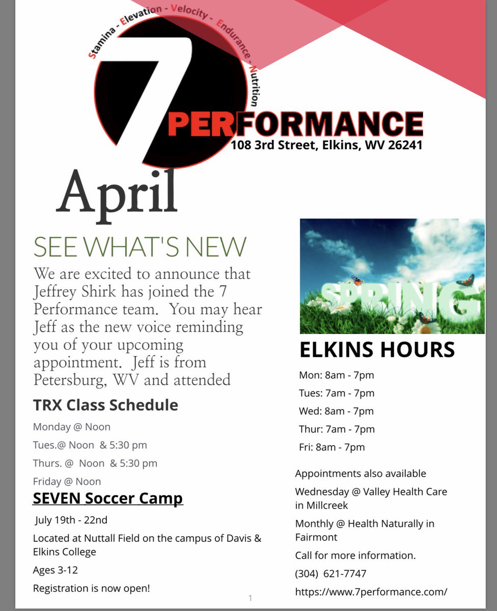 7Performance's tweet photo. Let’s Bring in the Spring Time! #SevenFit https://t.co/F0hMpFUOhm