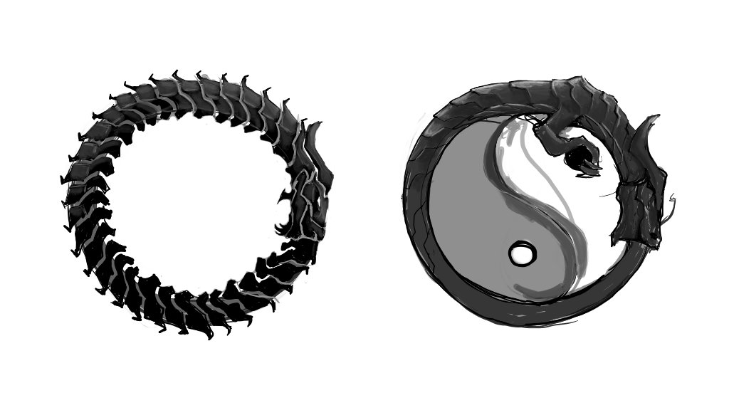 MadGamerStudios's tweet photo. Time for the logo! Did you know what #Ouroboros means? #sketch #gamedev #logo #cycle #constant #change #dragon #snake #ancient #symbol https://t.co/R7JhdqHa48