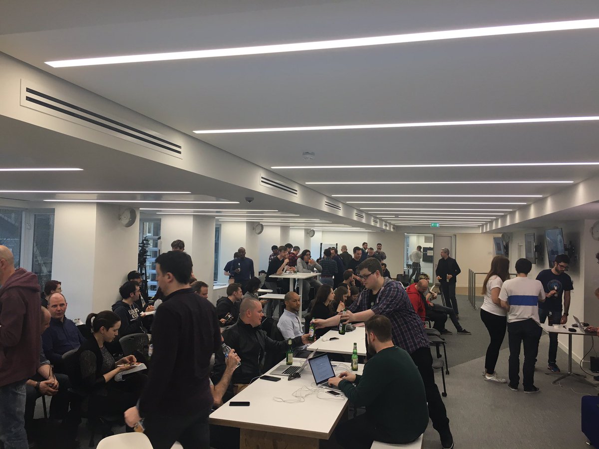 aganglada's tweet image. So many good #react people talking today @trainlineEngine