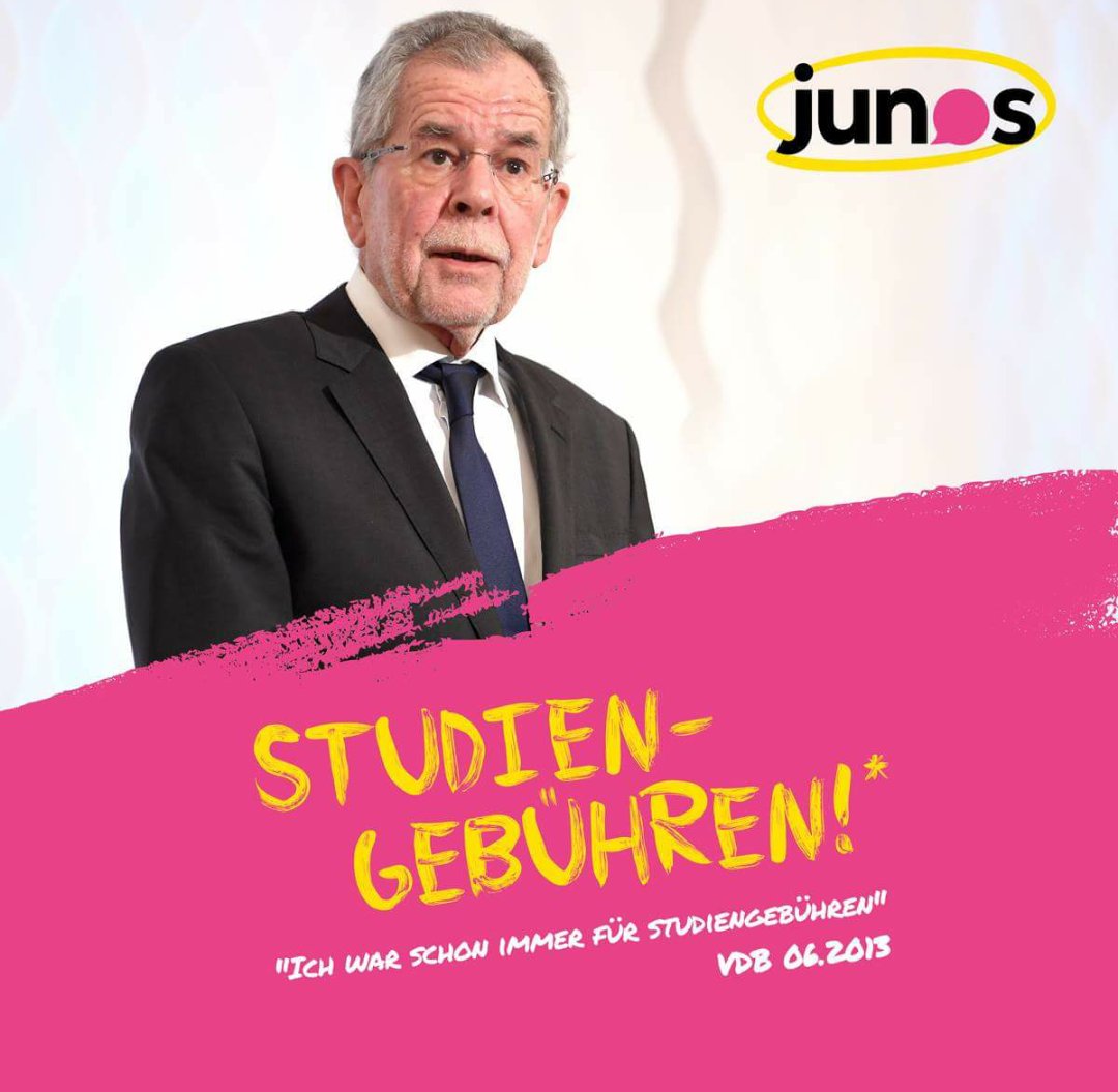 Lol. Und @Gruene_Austria regen sich darüber auf, dass wir @jungegruene VdBs Wahlkampf nicht ohne jegliche Kritik begleitet haben.