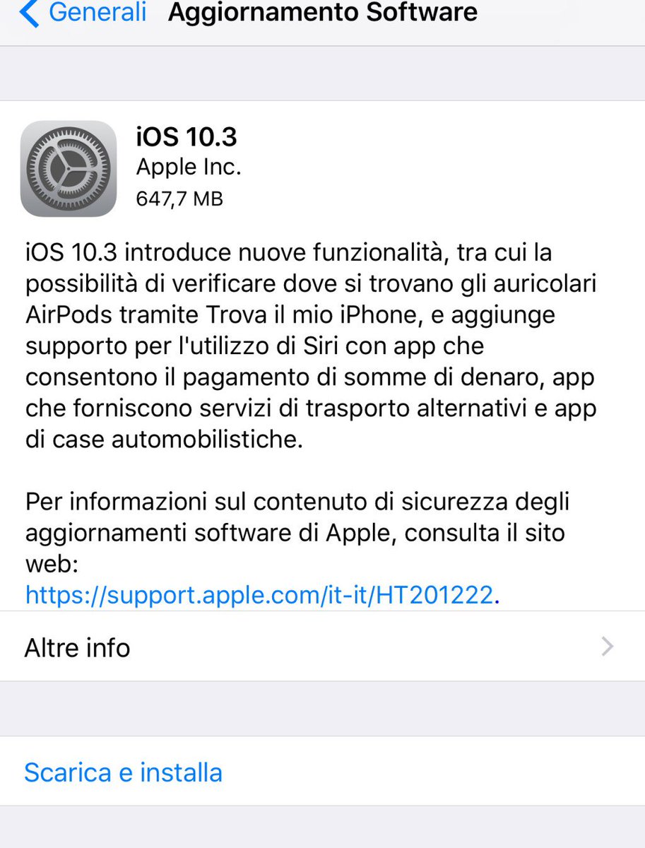 HDrdeco's tweet photo. Apple ha appena rilasciato la nuova versione del proprio OS per iPhone, iPad ed iPod Touch,… https://t.co/RTlCXYzpJc https://t.co/ELwJJqftSx