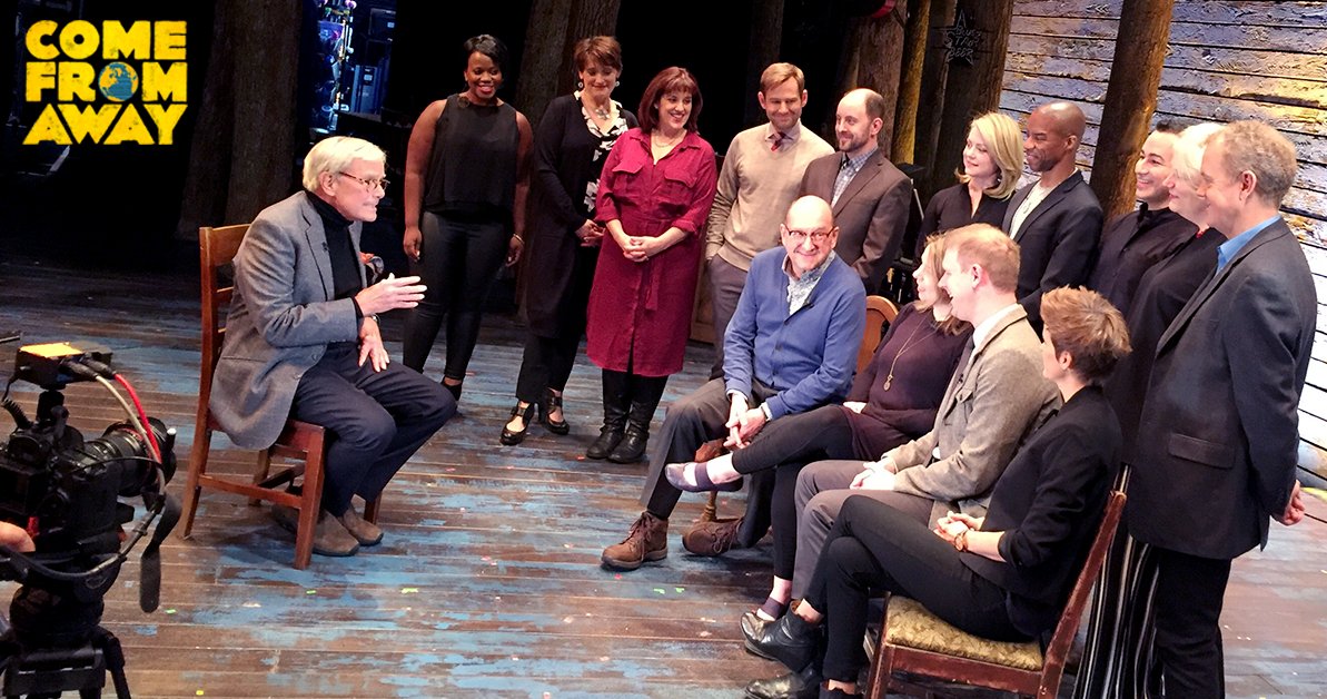 NYCBway's tweet photo. Watch @TomBrokaw interview @WeComeFromAway, Gander locals &amp; @JustinTrudeau on the @TODAYshow!  - https://t.co/7aTEz02mNv https://t.co/7u918LXsiZ