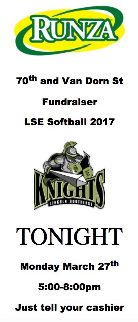 LSE_Softball's tweet photo. Don't forget tonight!! #lsesoftball @Runza @LSEAthletics @lsehs https://t.co/XURRgZEvB0