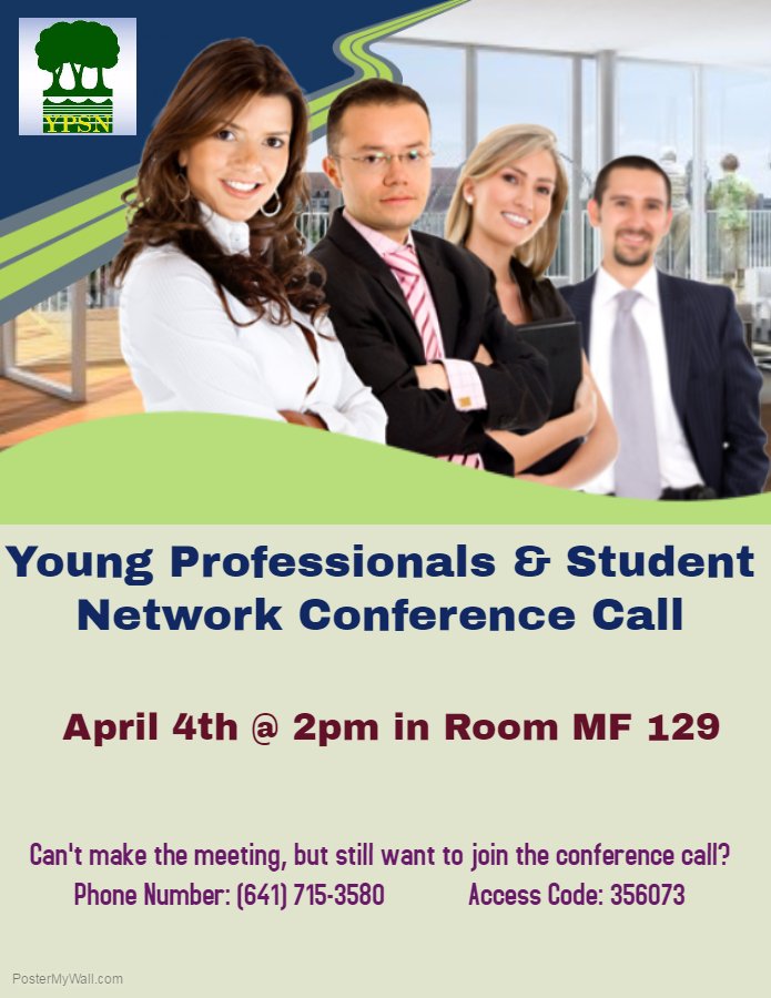 mnsu_rec's tweet photo. Join us on April 4 at 2pm for the Young Professional and Student Network Conference Call in MF 129. https://t.co/D49Jd3b3vF