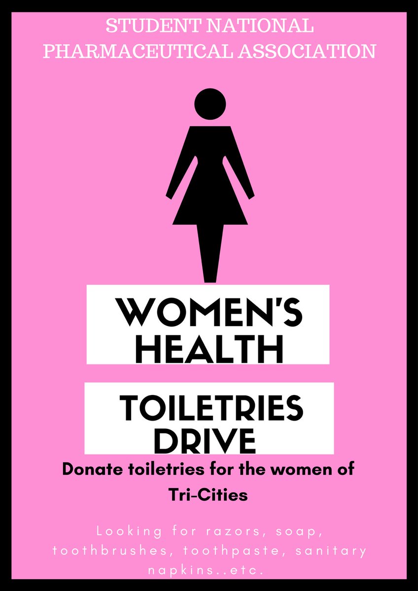 ETSUSNPhA's tweet photo. Hey friends!
We are collecting toiletries in support of women's health! #SNPhANoBarriers #WeStandTogether #ETSU #Region2StartsWithYou https://t.co/iLtdcOlisl