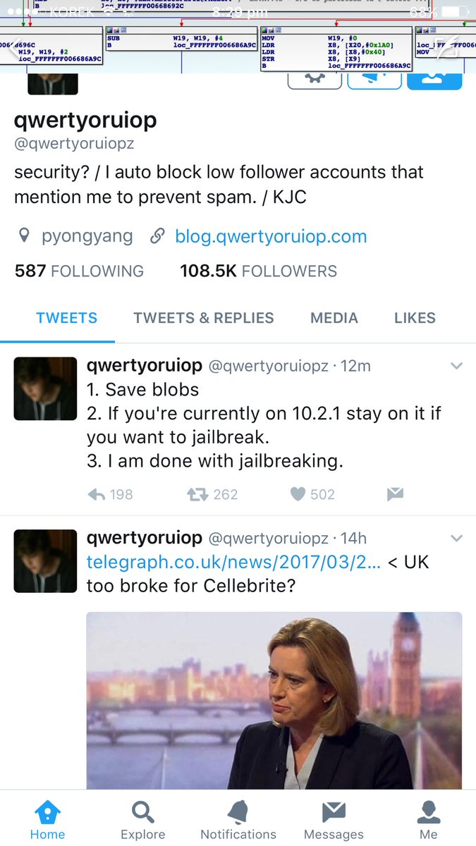 jailbreak_01's tweet photo. المطور الايطالي ينصح بالبقاء على ios 10.2.1 وعدم التحديث الى ios 10.3 احتمال اطلاق الجيلبريك لاصدار ios 10.2.1 https://t.co/sDLwejLFLt