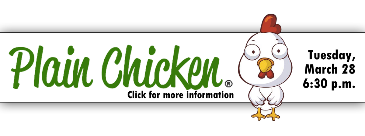 CityofAuburnAL's tweet photo. Tomorrow night @PlainChicken will be at the Auburn Public Library at 6:30 p.m. Come hear about her adventures and recipes! #plainchicken https://t.co/1MbzN6UrKd