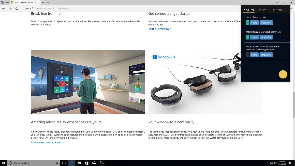 copyspaceapp's tweet image. W10 Creators Update coming with picture in picture! What about PIP for Copy Space? Stays on top, faster access, easier drag/drop #comingsoon