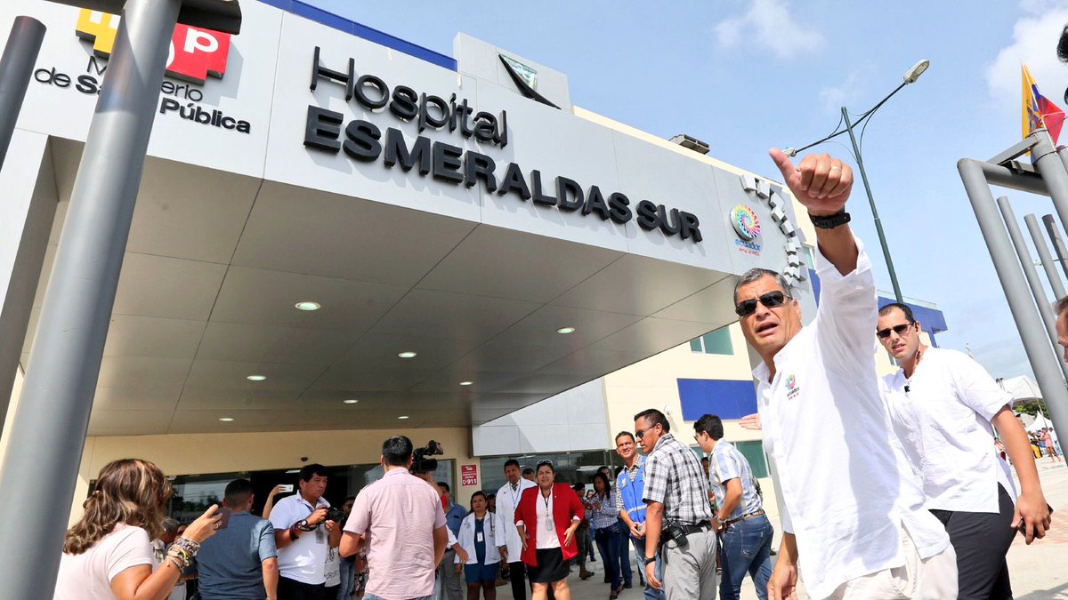 MashiRafael's tweet photo. Inauguramos el Hospital Esmeraldas Sur. ¡Nunca más la salud como mercancía! En el nuevo país la salud es un derecho fundamental para todos. https://t.co/LtI9CZk5Rr
